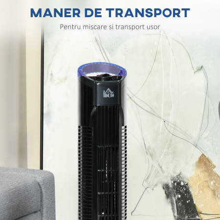  Ventilator tip Coloana Turn 3 Viteze Oscilatie 70° si Maner [6]