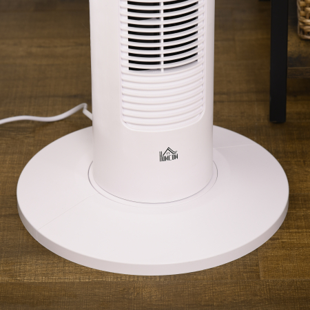  Ventilator turn 45W cu 3 moduri si 3 viteze, timer de 12h, din ABS si aluminiu, Ø31.5x93 cm, alb [8]