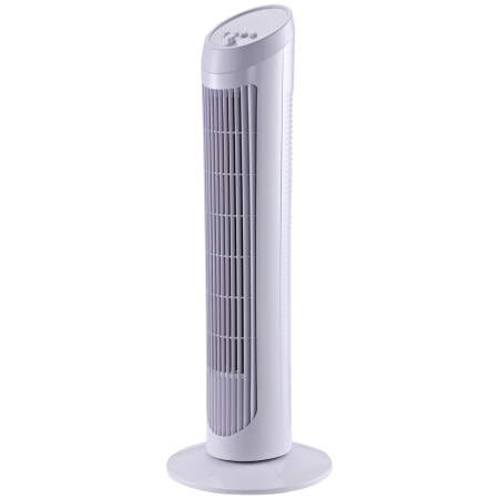 Climatizare si ventilatie -  Ventilator Turn Oscilant cu 3 viteze, Ventilator Piedestal din Plastic ABS, 27x27x75 cm, Negru