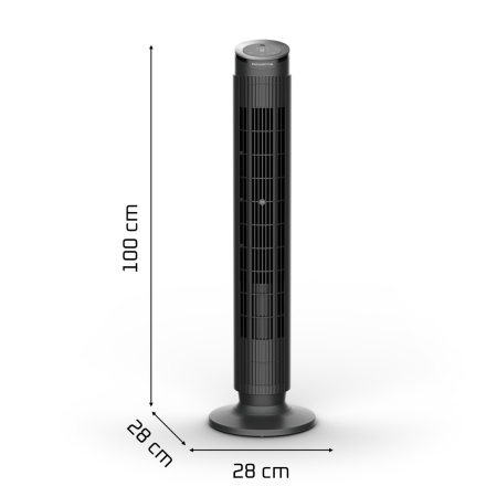 Ventilator turn Rowenta Eole Silence Force VU7020F0, 8 trepte de viteza, motor Effitech®, timer 8 ore, functie de noapte, ecran LED, oprire automata, telecomanda inclusa, negru [8]