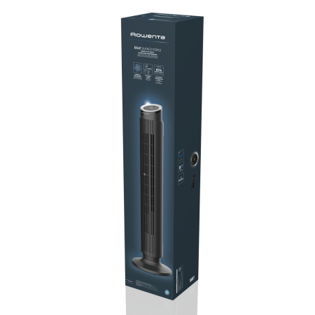 Ventilator turn Rowenta Eole Silence Force VU7020F0, 8 trepte de viteza, motor Effitech®, timer 8 ore, functie de noapte, ecran LED, oprire automata, telecomanda inclusa, negru [9]