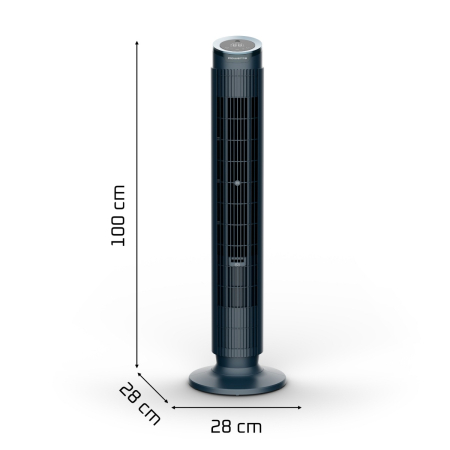 Ventilator turn Rowenta Eole Silence Force VU7050F0, 12 trepte de viteza, motor Effitech®, ecran LED, difuzor de arome incorporat, oprire automata, timer 8 ore, functie de noapte, telecomanda inclusa, [10]