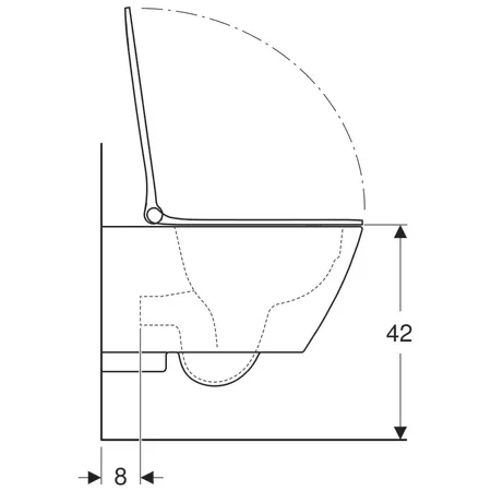 WC Geberit Smyle Square, suspendat, Rimless, capac SoftClose, alb, 500.685.01.1 [5]