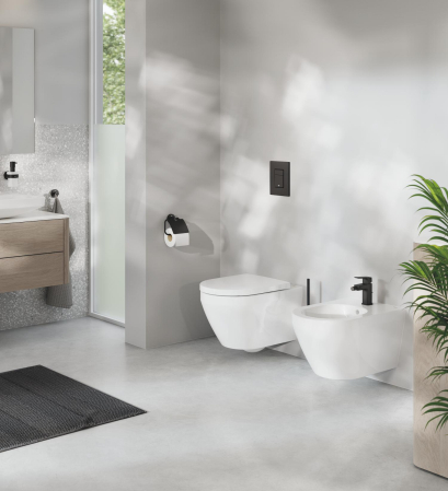 WC Grohe 102485SH00, Euro Ceramic, pe perete, Rimless, fara capac, alb [24]
