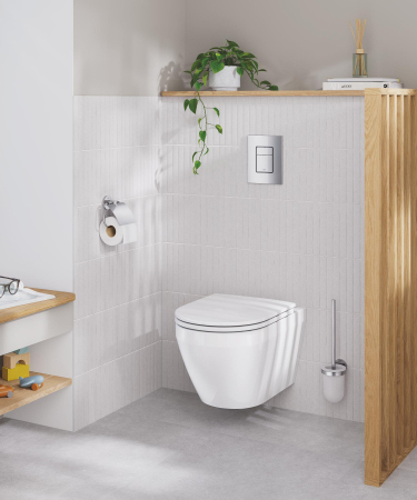 WC Grohe 102485SH00, Euro Ceramic, pe perete, Rimless, fara capac, alb [5]