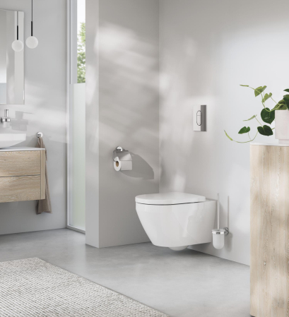 WC Grohe 102485SH00, Euro Ceramic, pe perete, Rimless, fara capac, alb [22]