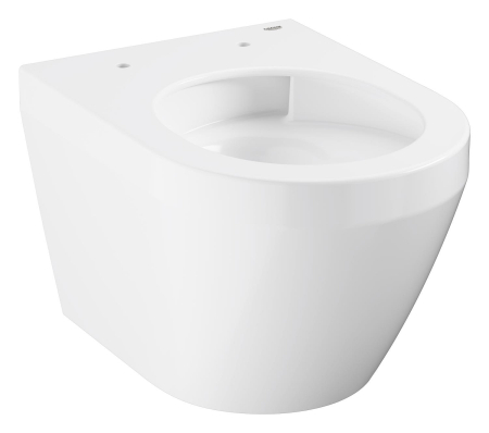 WC Grohe 102486SH00, Euro Ceramic, pe perete, Rimless, compact, fara capac, alb [2]
