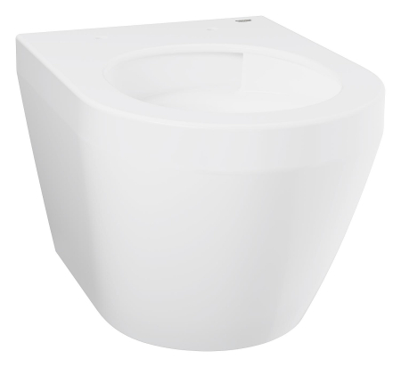 WC Grohe 102486SH00, Euro Ceramic, pe perete, Rimless, compact, fara capac, alb [1]
