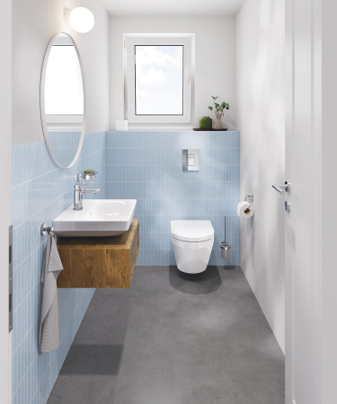 WC Grohe 102509SH00, Euro Ceramic, suspendat, Rimless, capac SoftClose, alb [8]