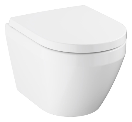 WC Grohe 102509SH00, Euro Ceramic, suspendat, Rimless, capac SoftClose, alb [2]
