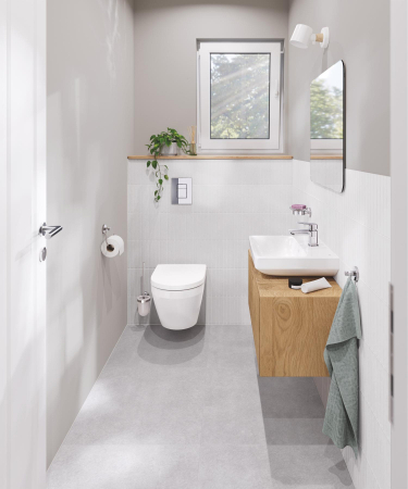 WC Grohe 102509SH00, Euro Ceramic, suspendat, Rimless, capac SoftClose, alb [10]