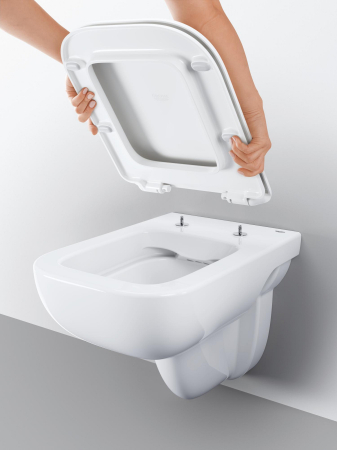 WC Grohe 39809000, 367 mm, 535 mm, 360 mm, 1 functii speciale, suspendat, interior zona montaj, jet de apa, Alb [17]