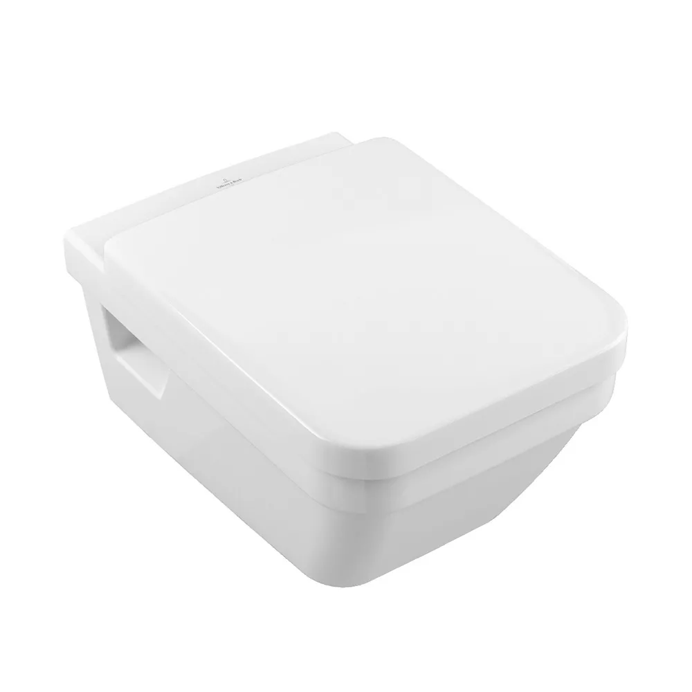 Toalete - WC Villeroy & Boch Architectura, suspendat, DirectFlush, fara capac, alb, 5685R001