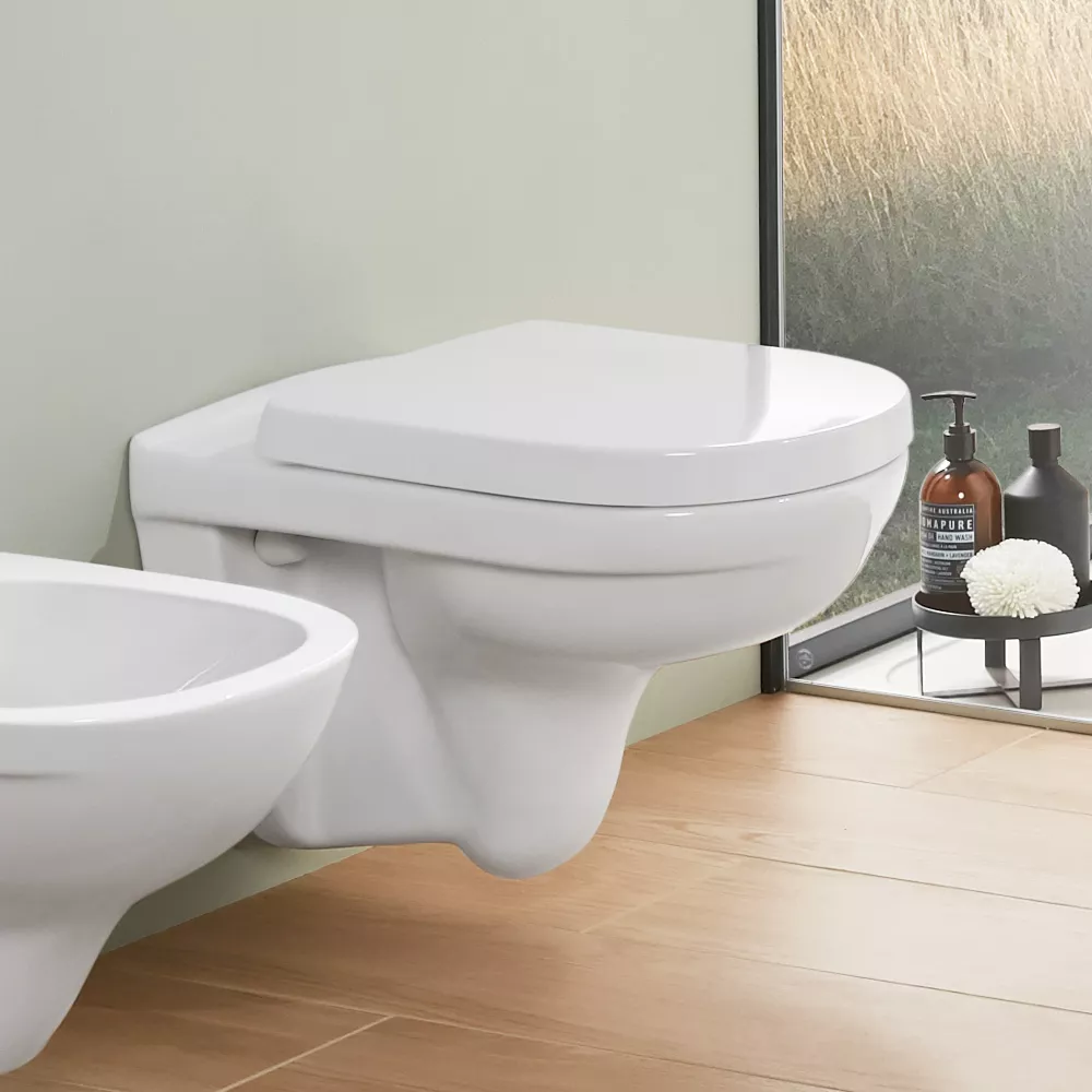 WC Villeroy & Boch O.novo, suspendat, AquaReduct, fara capac, alb, 56601001 [2]
