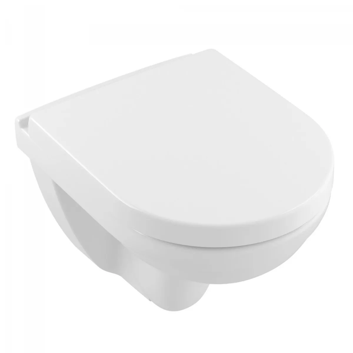 Toalete - WC Villeroy & Boch O.novo, suspendat, DirectFlush, compact, fara capac, alb, 5688R001
