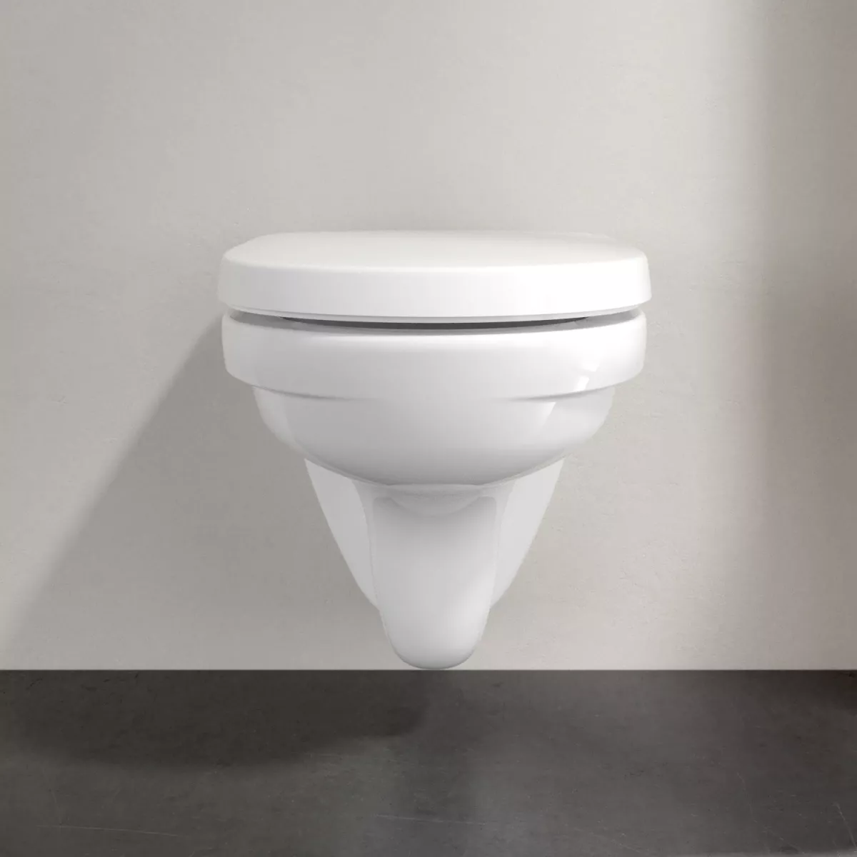 WC Villeroy & Boch O.novo, suspendat, DirectFlush, compact, fara capac, alb, 5688R001 [2]