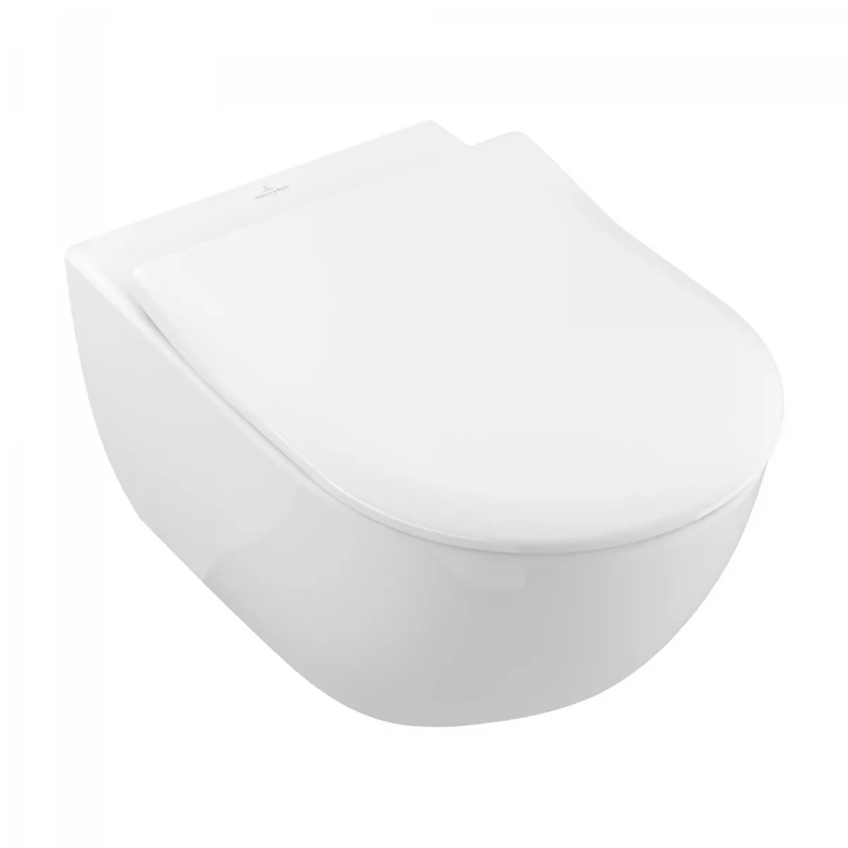 Toalete - WC Villeroy & Boch Subway 2, suspendat, DirectFlush, CeramicPlus, capac SoftClose, alb, 5614R2R1