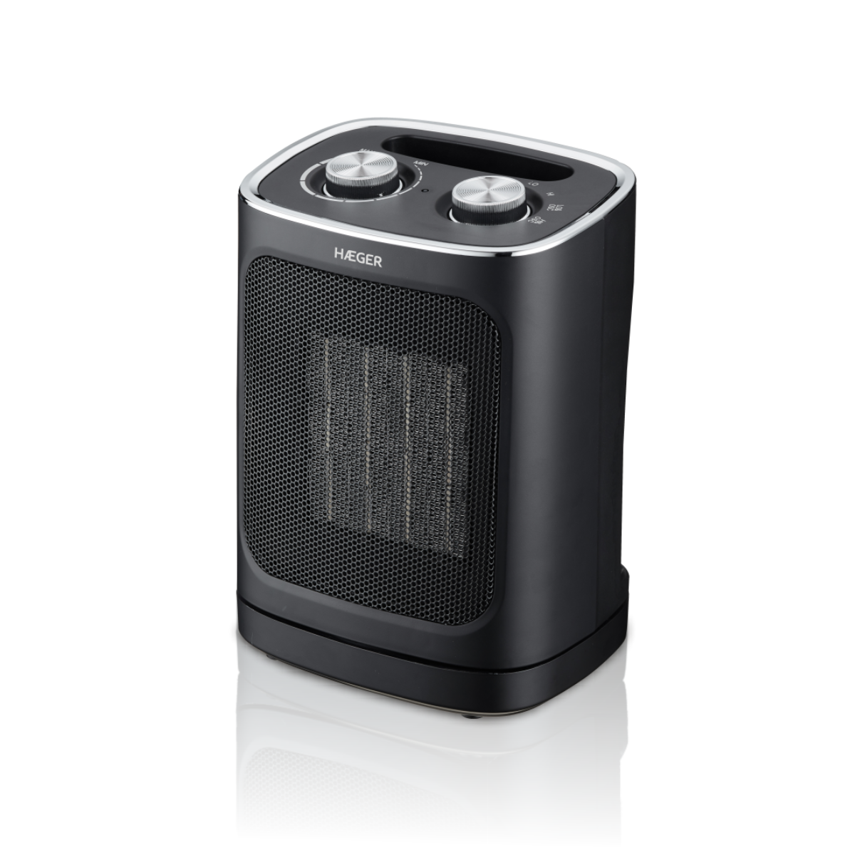 Aeroterma HAEGER ECLIPSE, Incalzire rapida, Design compact, Negru Negru