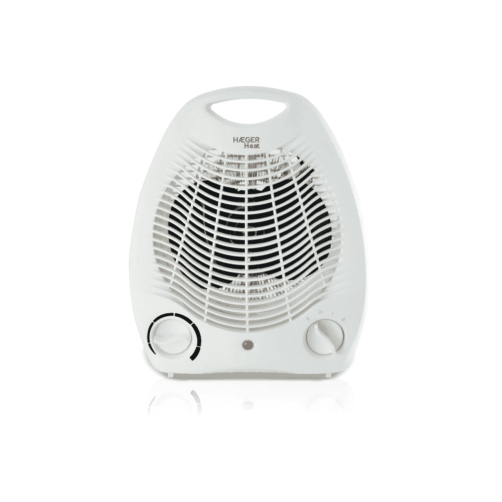 Aeroterma HAEGER HEAT, Putere 2000 W, 2 trepte de putere 1000 2000 W, Functie ventilator, Maner de transport, Indicator luminos Alb