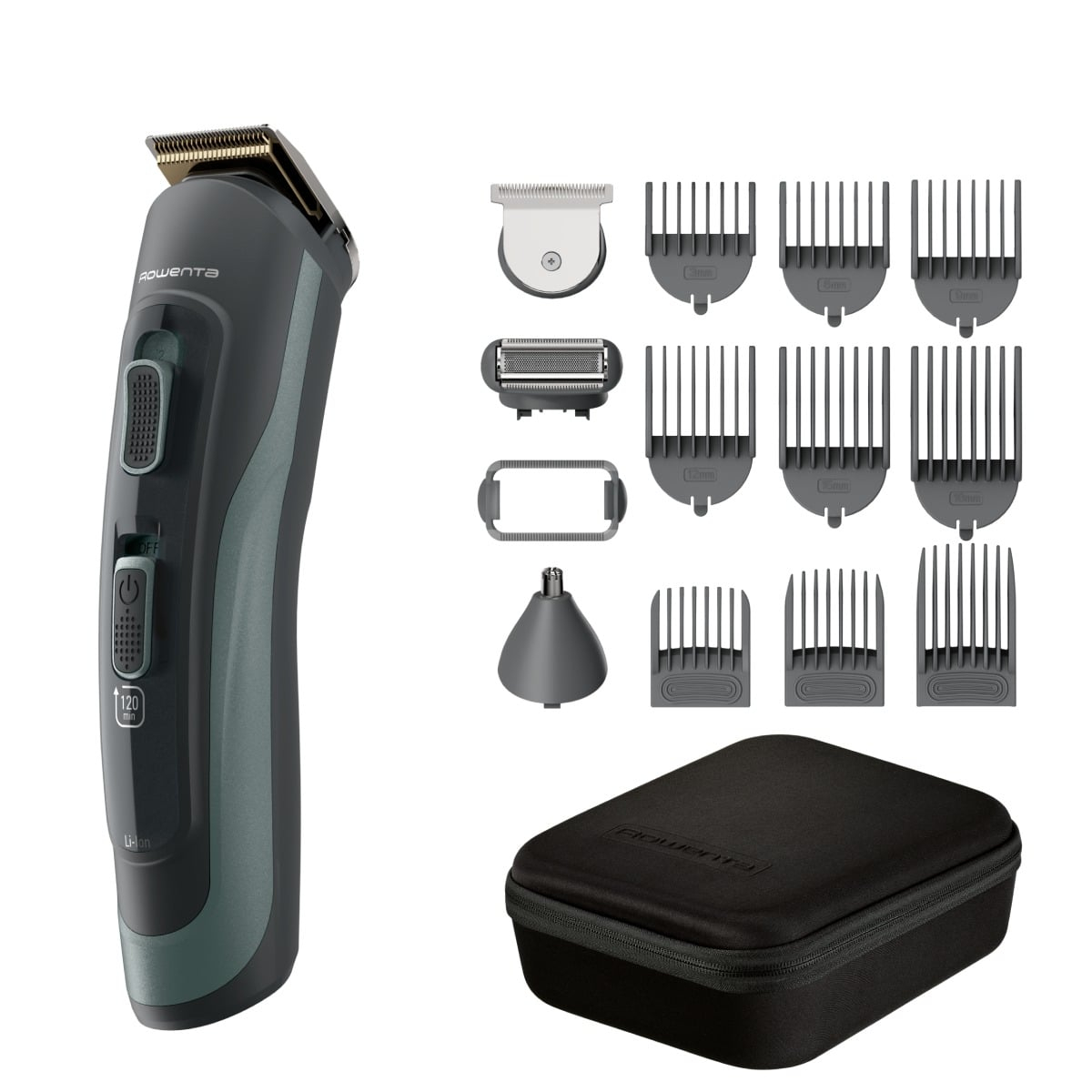 Aparat de tuns multifunctional Rowenta Selectium 15 in 1 TN9444E0, 6500 rpm, autonomie pana la 120 min, lame din inox cu invelis din titan, Wet  Dry, Baie>Ingrijire personala>Aparate de tuns & ras brico.ro/