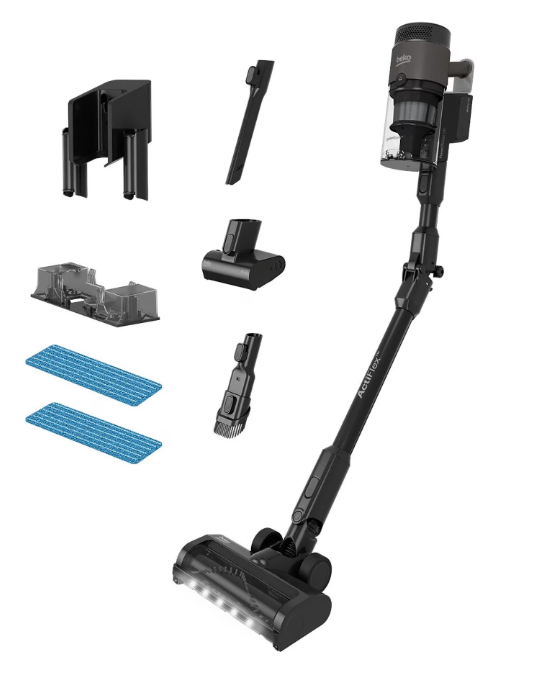 Aspirator Beko PowerClean 2.0 VRT86325VI, 450W, autonomie 60 min, ActiFlex, Functie de spalare, , Mini perie electrica