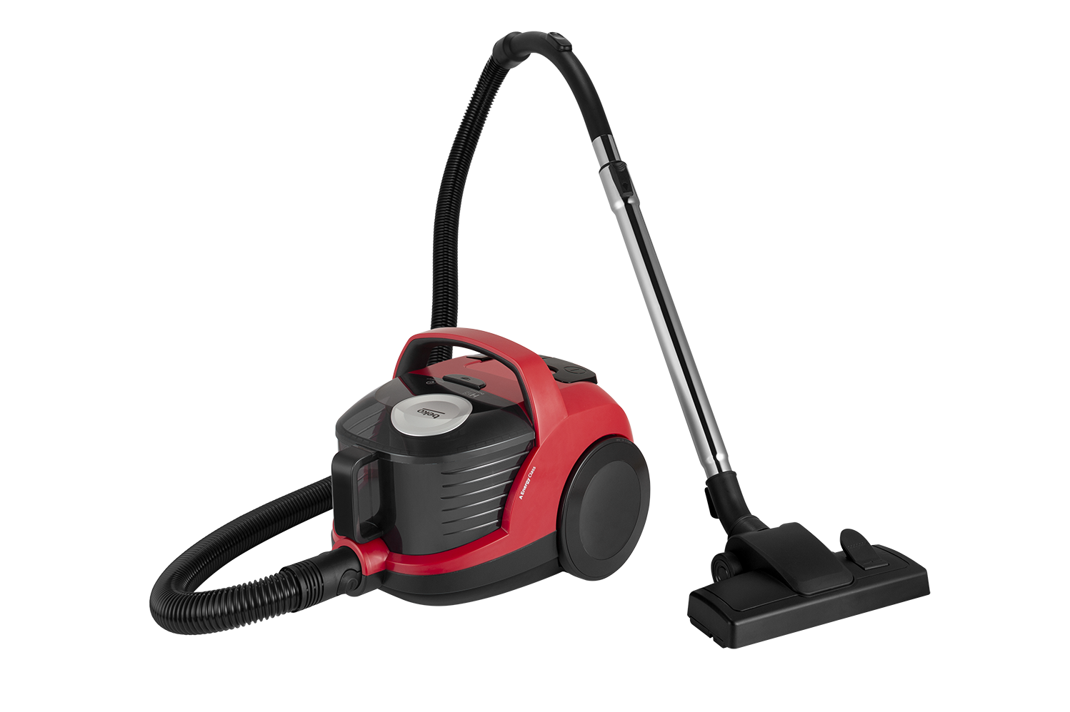 Aspirator fara sac Beko VCO32801AR, 800 W, Eco-ciclonic, Dubla filtrare Hepa, Rosu