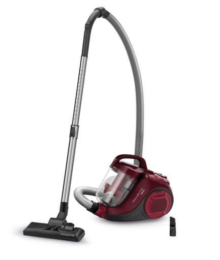 Aspirator fara sac Rowenta Swift Power Cyclonic RO2910EA, 750W, 3 niveluri de filtrare, acoperire 7.5m, motor Effitech, rosu