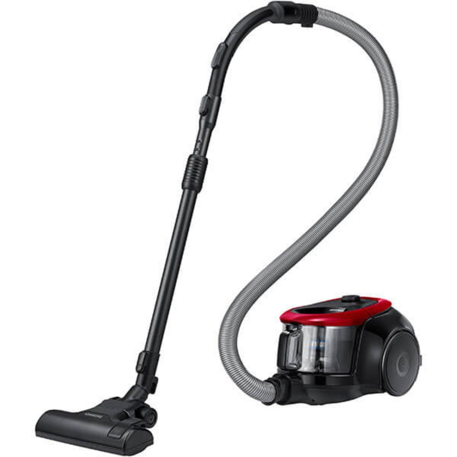 Aspirator fara sac Samsung VC07M2110SR, tip aspirare uscata, tip alimentare retea, tip suprafata universal, rosu