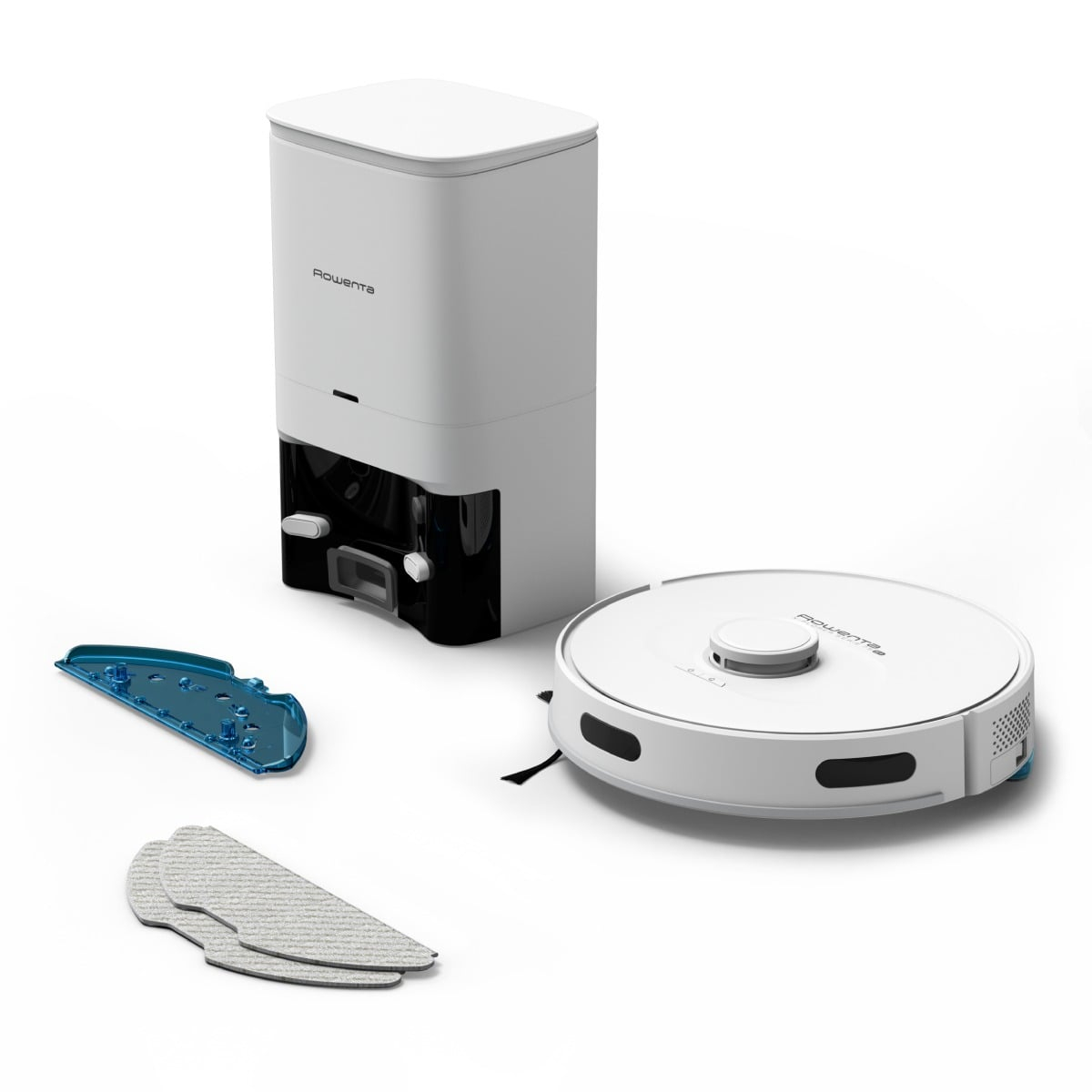 Aspirator robot Rowenta X-Plorer S75 S+ RR8587WH, 31W, 4 in 1, Smart Aqua Power, recipient praf 0.26L, recipient apa 0.3L, putere aspirare 2700Pa,