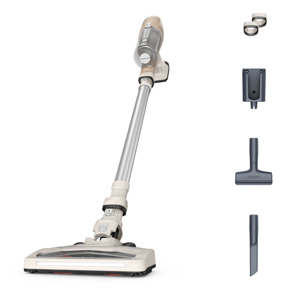 Aspirator vertical Rowenta X-Pert 6.60 Essential RH6830WO, 100W, 18V, autonomie 45 min, perie cu iluminare LED, recipient praf 0.55L, functie boost,