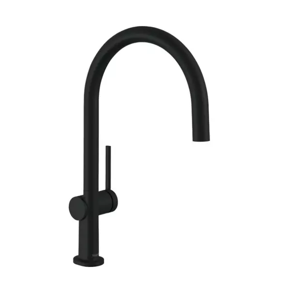 Baterie bucatarie monocomanda negru mat Hansgrohe Talis M54 220 Eco cu 1 jet