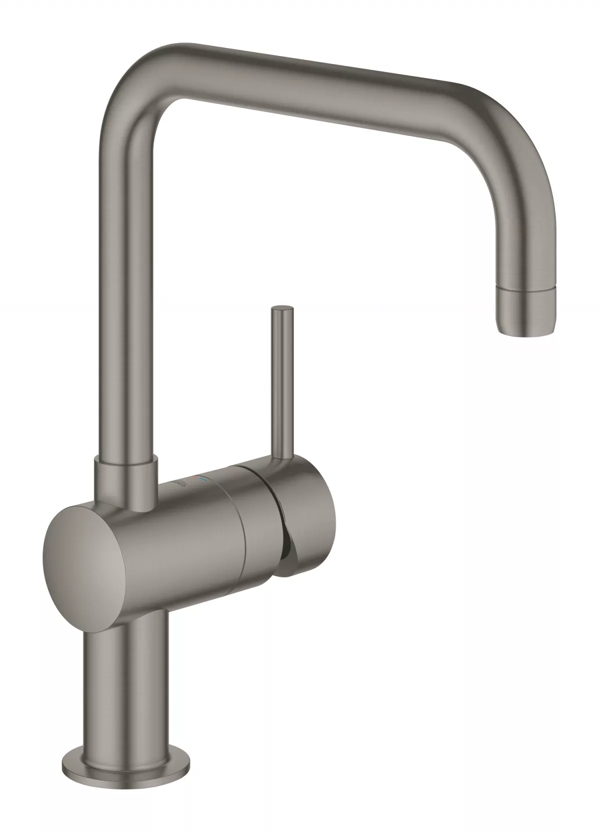 Baterie de bucatarie Grohe Minta 32488AL0, 3 8 , inalta, tip U, pivotanta, mat, grafit