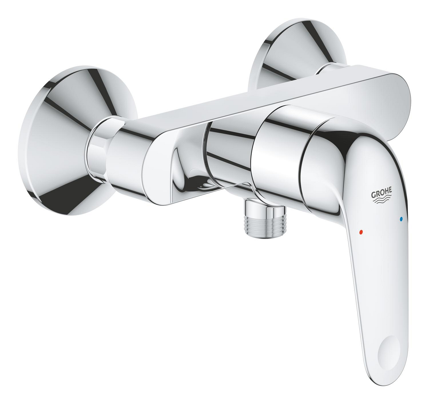 Baterie dus Grohe 24333001, Swift, tip incastrare aparent, tip comanda monocomanda, numar orificii instalare 2, crom