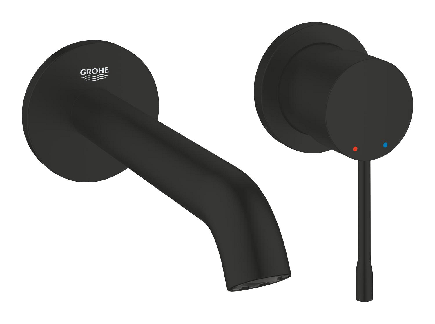 Baterie lavoar Grohe 194082431, Essence, tip comanda monocomanda, marime m, numar orificii instalare 2, negru