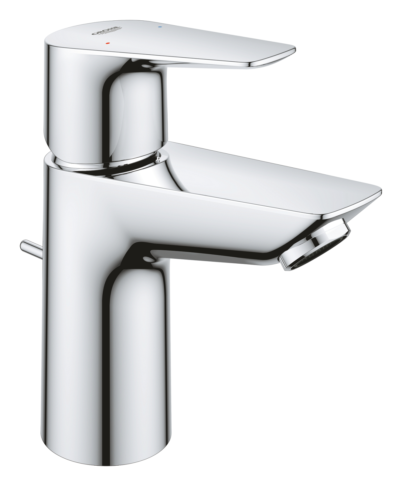 Baterie lavoar Grohe 24196001, Start Edge, tip comanda monocomanda, tip instalare pe lavoar, pe blat, crom
