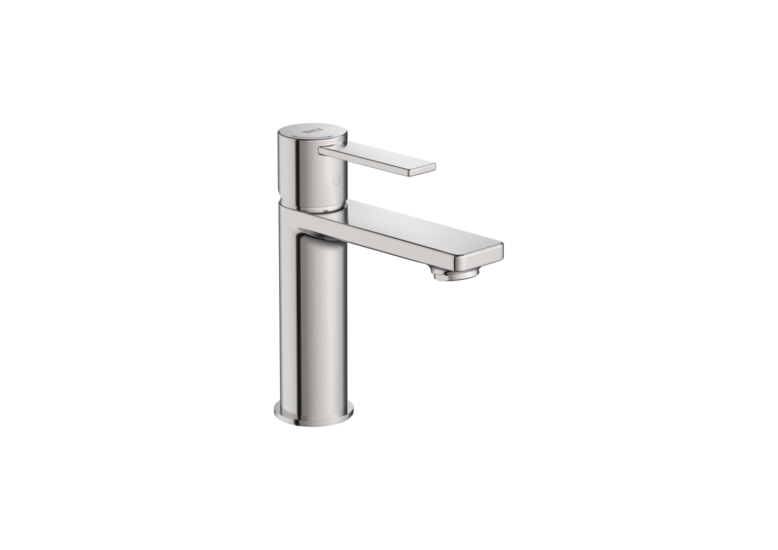 Baterie lavoar Roca A5A325FSM0, Targa, tip comanda monocomanda, marime m, tip instalare pe lavoar, otel satinat