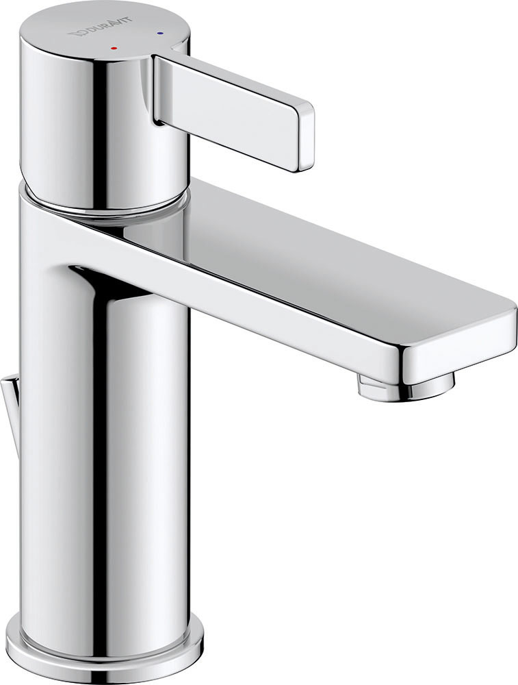 Baterie pentru lavoar Duravit DE1020001010, lavoar D-Neo, compatibil cu instalatii sanitare standard, crom