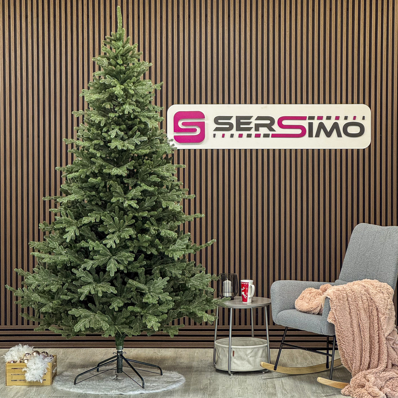Brad artificial Christmas Deluxe, Viena Select, integral 3D, 250 cm
