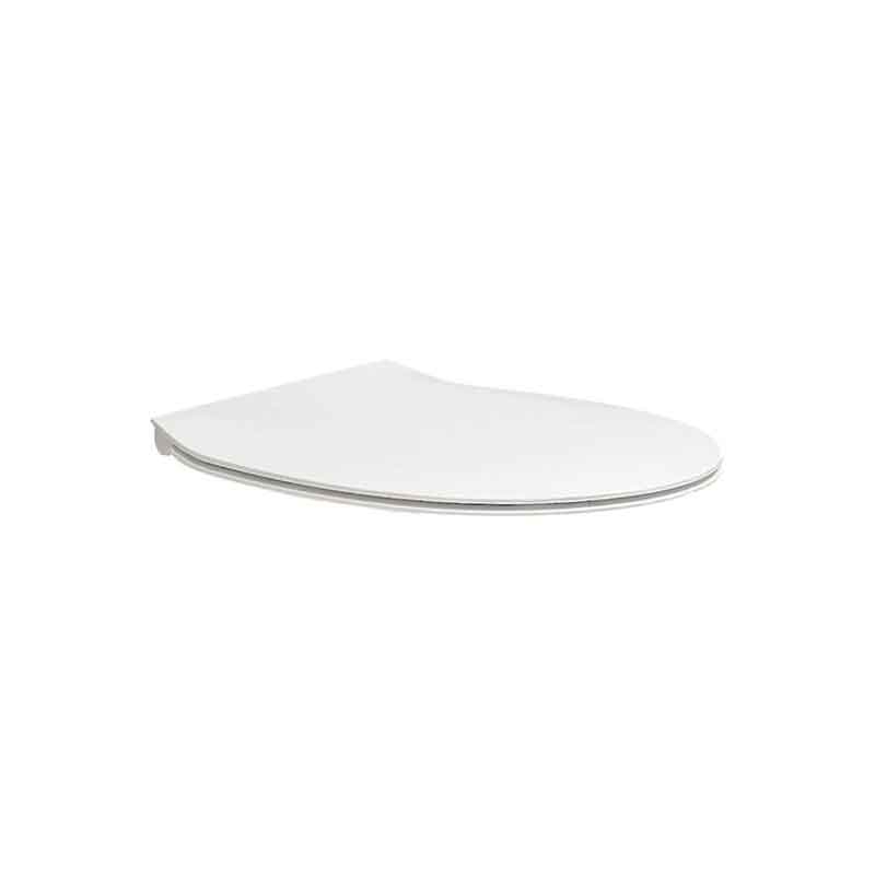 Capac vas WC suspendat Hatria, Planeta, soft close, quick release, alb - Imagine 1