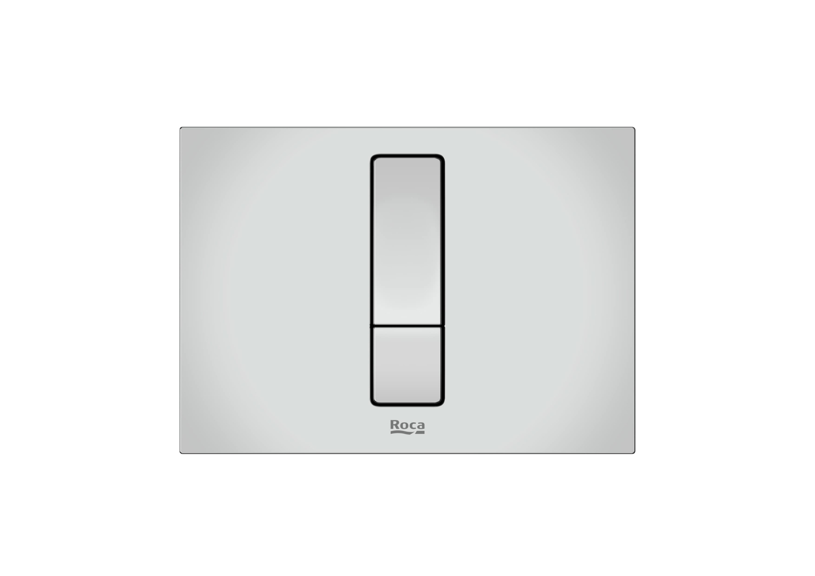 Clapeta actionare Roca A890221301, Duplo S, pentru toaleta, utilizare igienica si eficienta, crom
