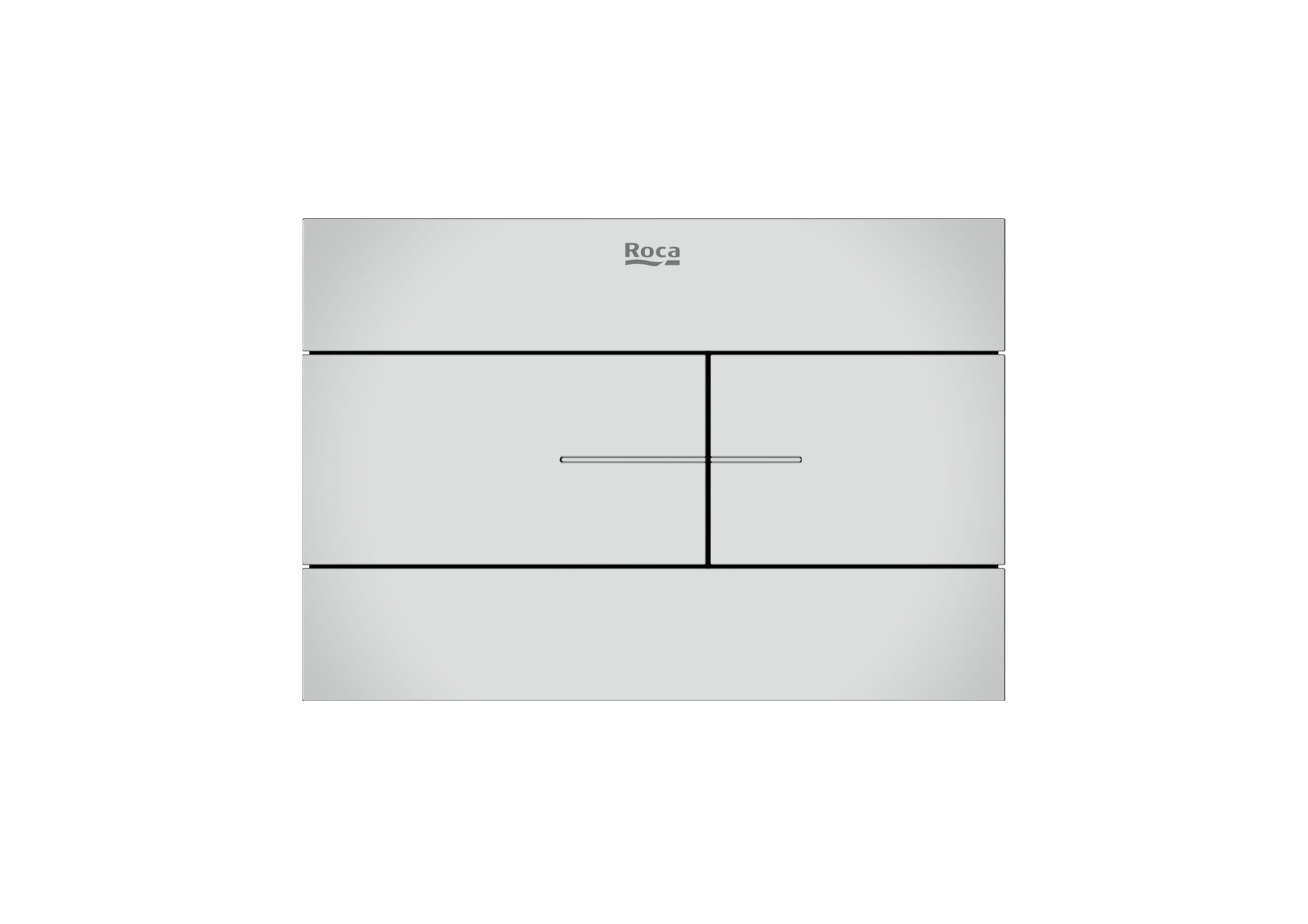Clapeta actionare Roca A890224301, Wall, pentru toaleta, tip instalare orizontala, pentru tip rezervor incastrat, crom