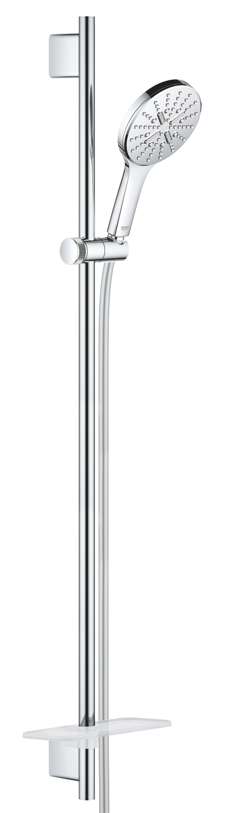 Coloana de dus Grohe 26548000, dus SmartActive 130, montaj aparent, pentru un dus confortabil zilnic, crom
