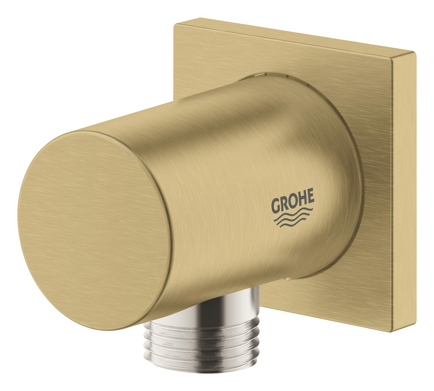 Cot iesire dus Grohe 27076GN0, Rainshower Cube, 1 2   x 1 2  , mat, auriu
