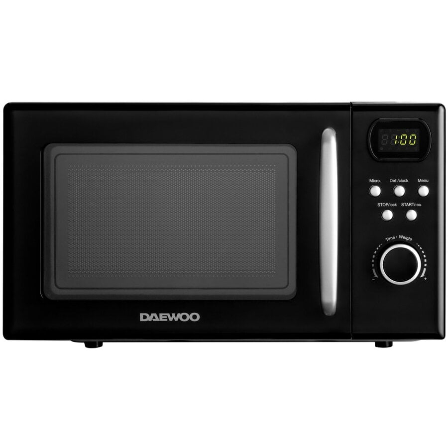Cuptor cu microunde Daewoo KOR-6S2BK-2, microunde, putere w 700, capacitate l 20, numar programe 8, trepte de putere 5, negru
