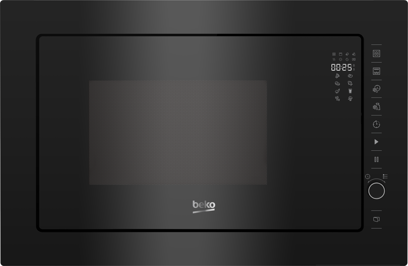 Cuptor cu microunde incorporabil Beko BMGB25333BG, 25 L, 900 W, functie Grill, Combi, AutoCook, TimeCook, dezghetare, negru