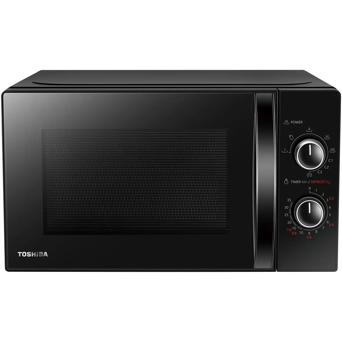 Cuptor cu microunde Toshiba MW-MG20PBK, microunde, putere w 800, capacitate l 20, numar programe 3, trepte de putere 6, negru