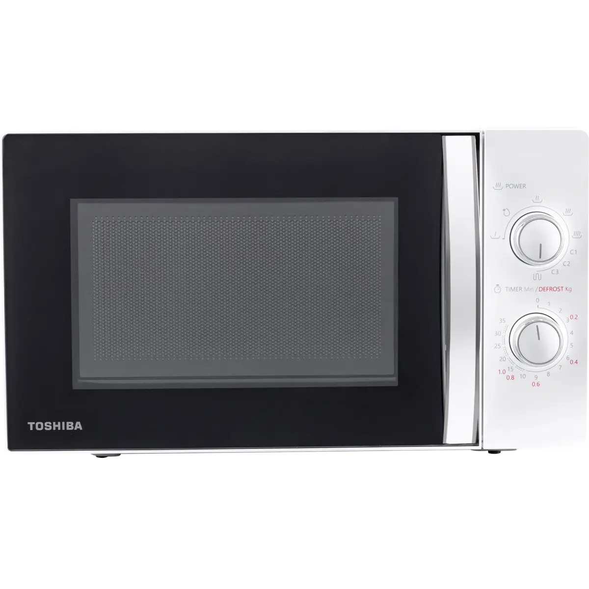 Cuptor cu microunde Toshiba MW-MG20PWH, microunde, putere w 800, capacitate l 20, numar programe 3, trepte de putere 6, alb