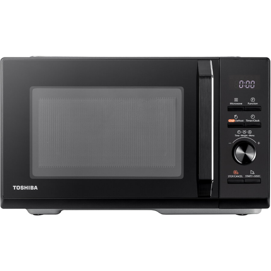 Cuptor cu microunde Toshiba MW3-AG25PFBK, microunde, putere w 900, capacitate l 25, numar programe 7, trepte de putere 5, negru