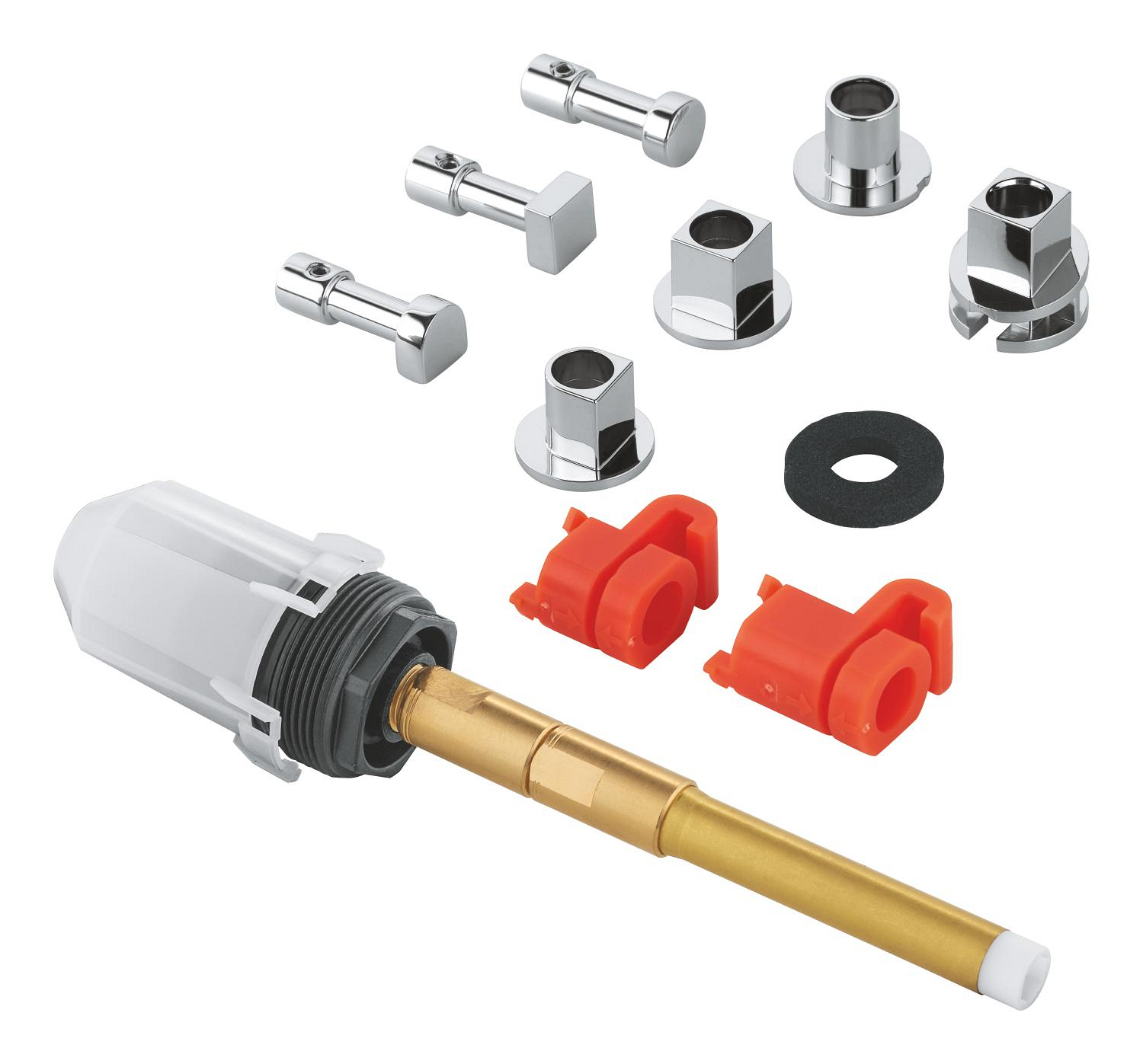 Diverter Grohe 48445000, grohe gama compatibila, extensie diverter unitate incastrata, butoane exterioare cromate