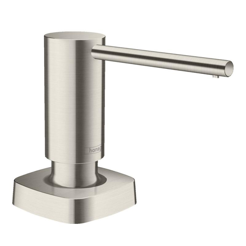Dozator detergent gri periat Hansgrohe A71 - Imagine 1